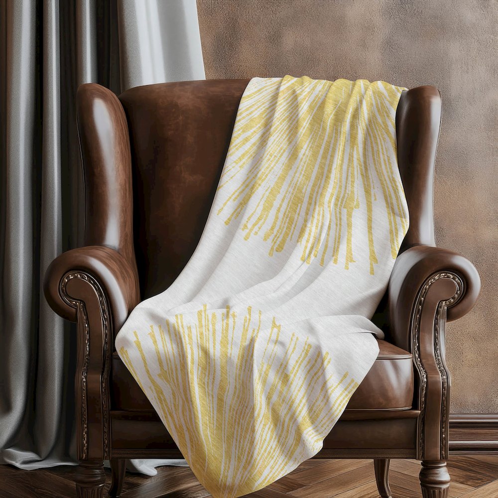 Premium Machine Washable ASB642 Gold 50" x 70" Sherpa Throw Blanket