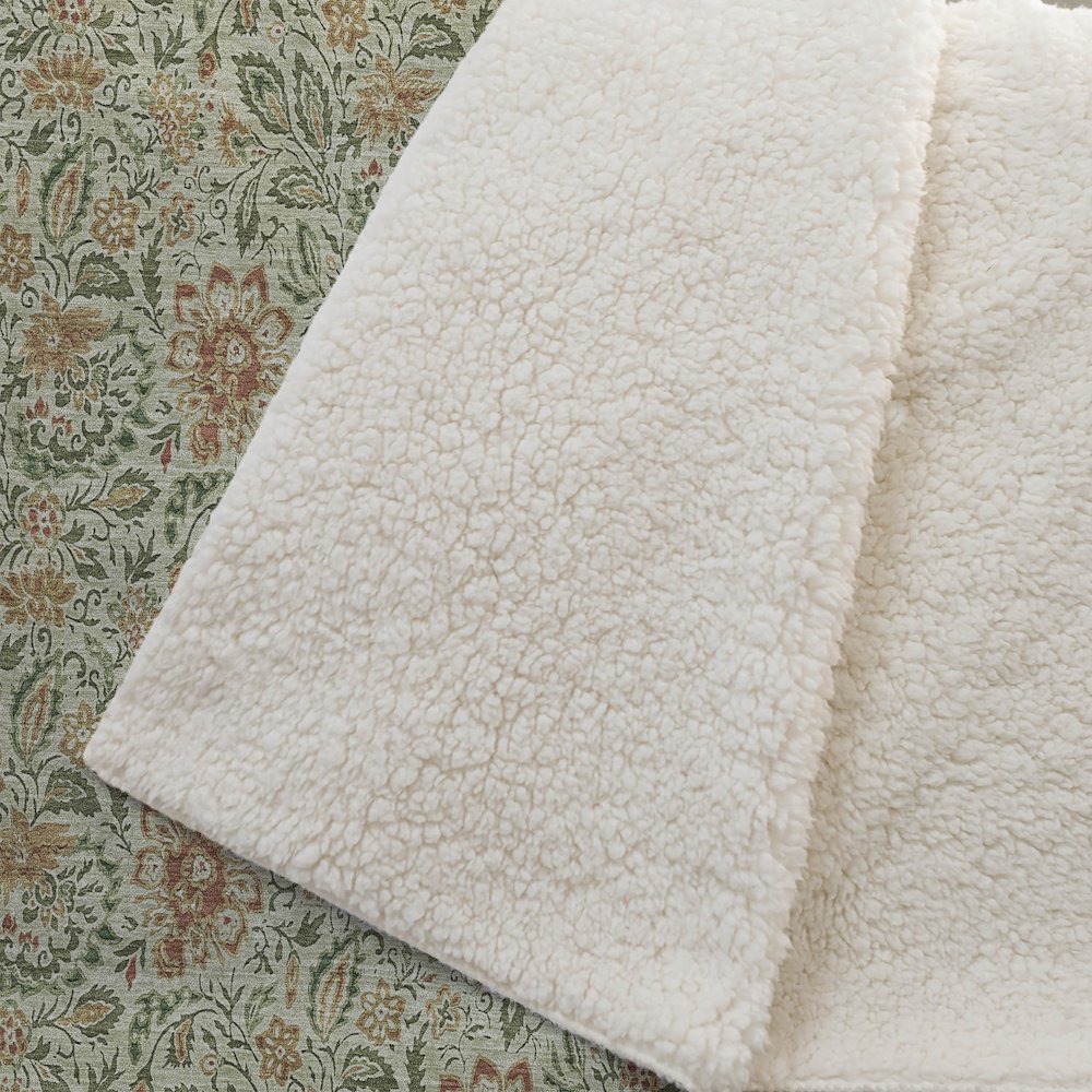 Premium Machine Washable ASB660 Aloe 50" x 70" Sherpa Throw Blanket