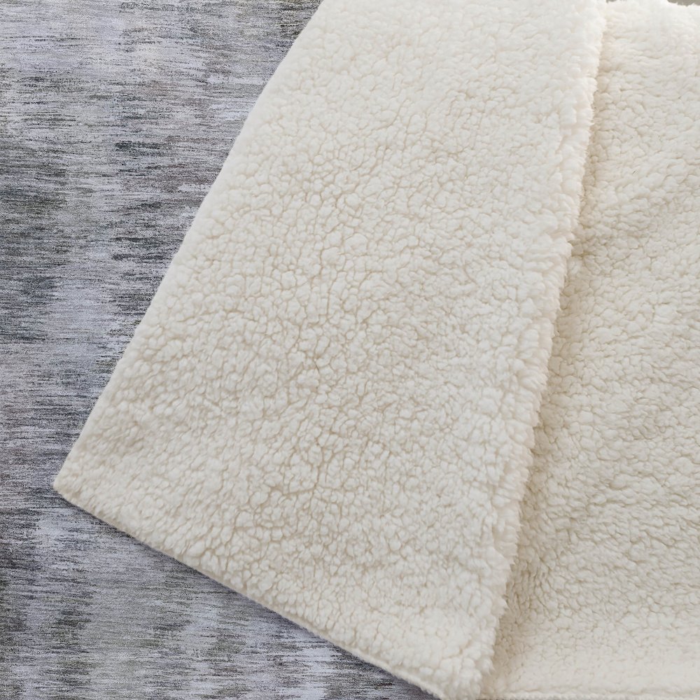 Premium Machine Washable ASB813 Taupe 50" x 70" Sherpa Throw Blanket