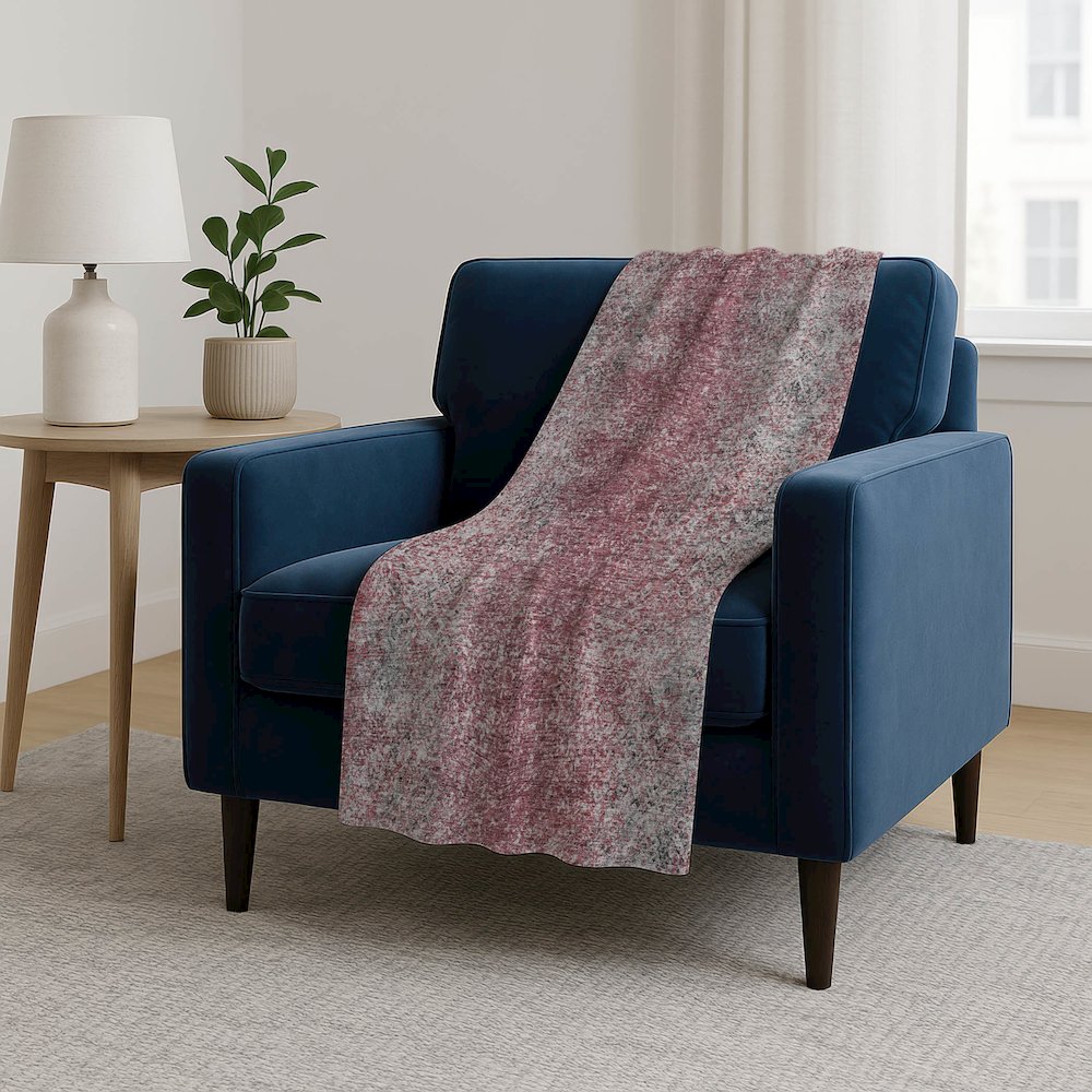 Premium Machine Washable ASB840 Merlot 50" x 70" Sherpa Throw Blanket