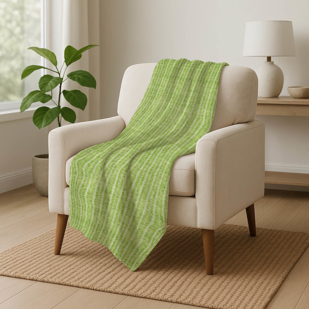 Premium Machine Washable ASB929 Lime 50" x 70" Sherpa Throw Blanket