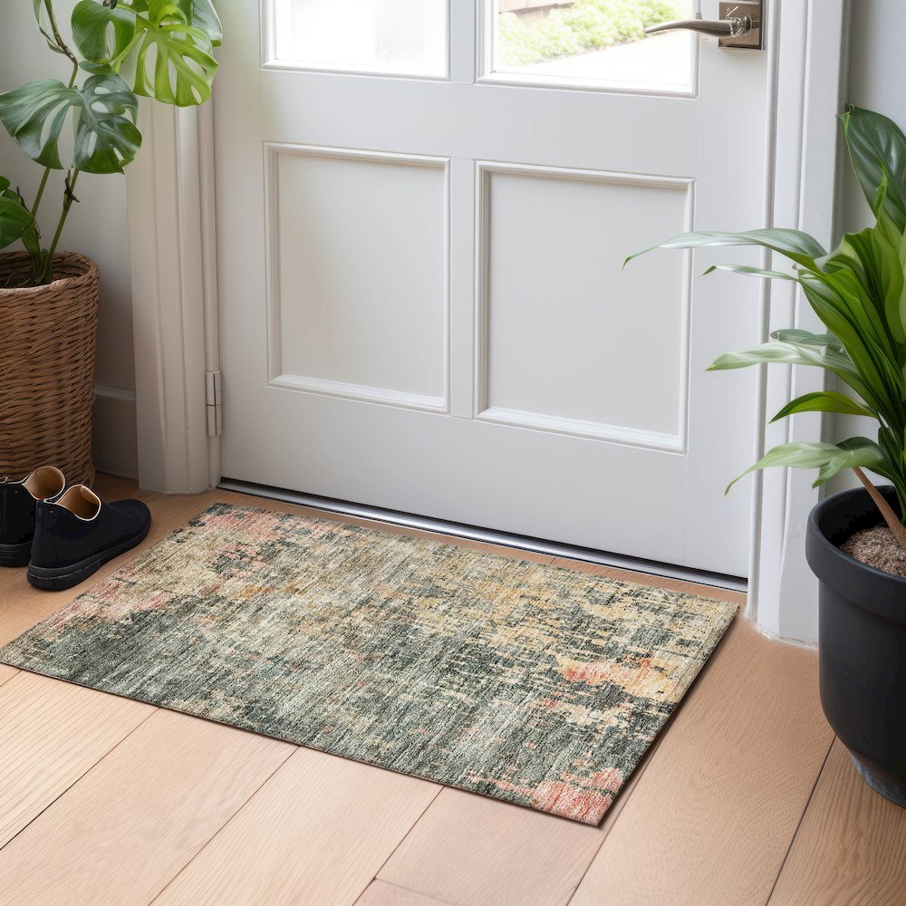 Indoor/Outdoor Nouveau Sage 1'8" x 2'6" Rug