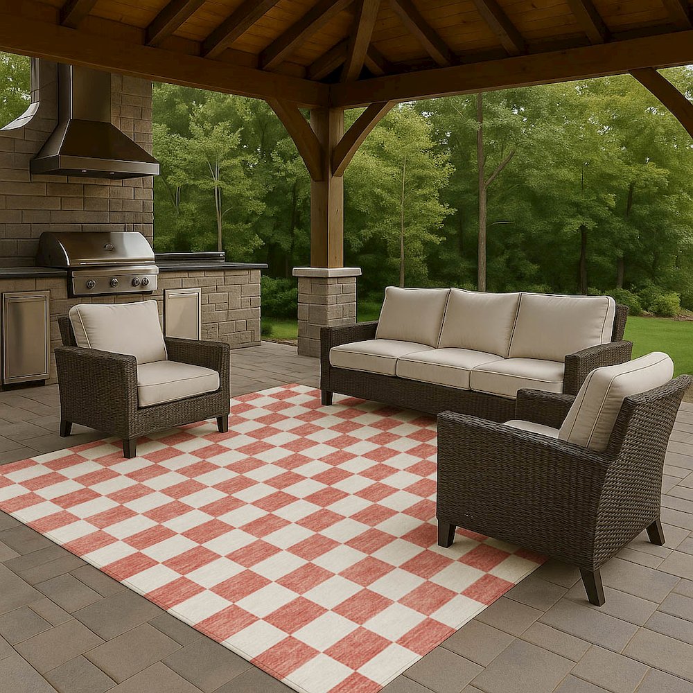 Luxury Washable Indoor/Outdoor The Reserve Coral 2'6" x 3'10" Rug