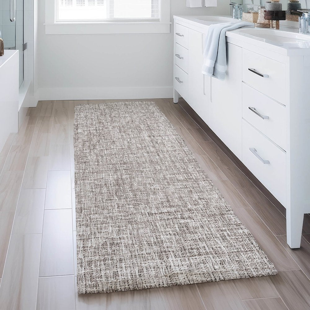Luxury Washable Voyage VY1 Brown 2'3" x 7'6" Runner Rug