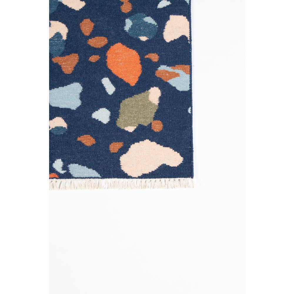 Contemporary Rectangle Area Rug, Navy, 5' X 7'6"