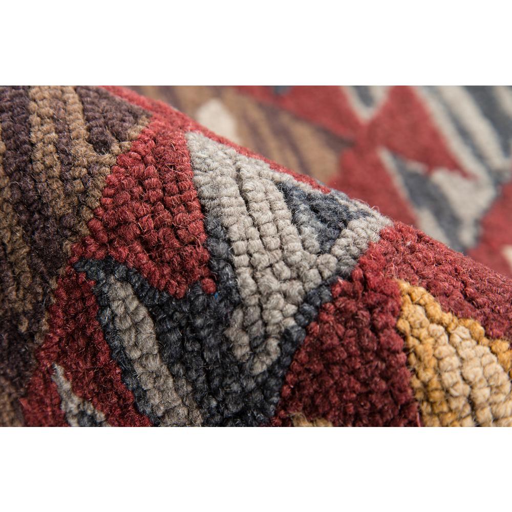 Casual Rectangle Area Rug, Red, 7'6" X 9'6"