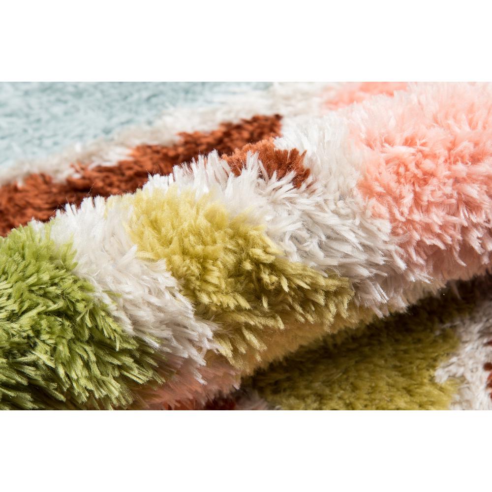 Modern Rectangle Area Rug, Multi, 2' X 3'