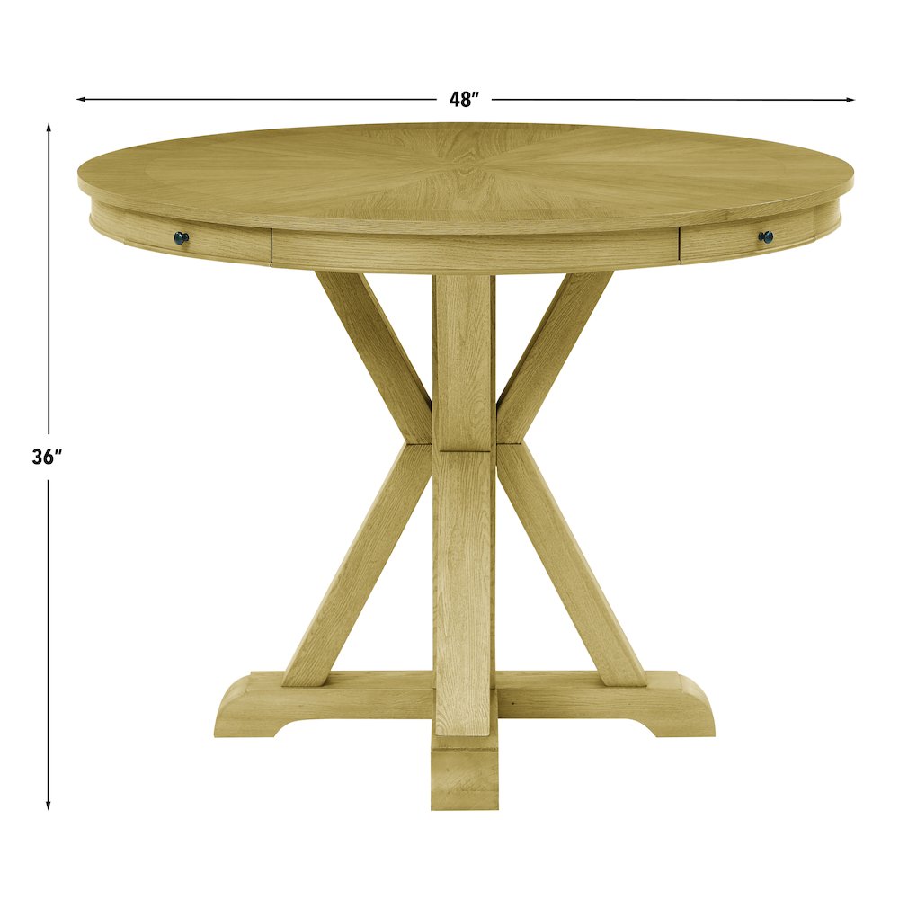 Rylie Counter Table, Natural Finish