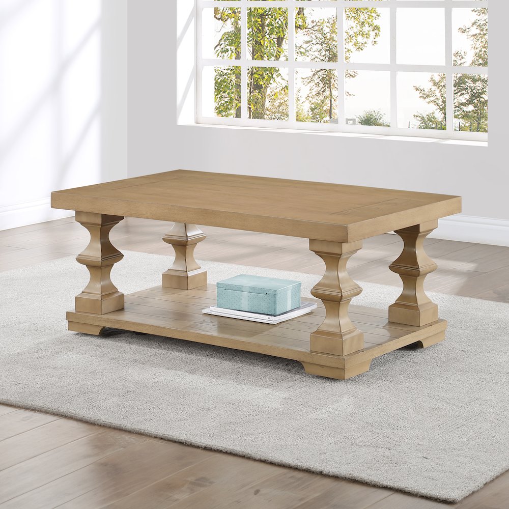 Dory 3-Piece Round End Table Set, Sand