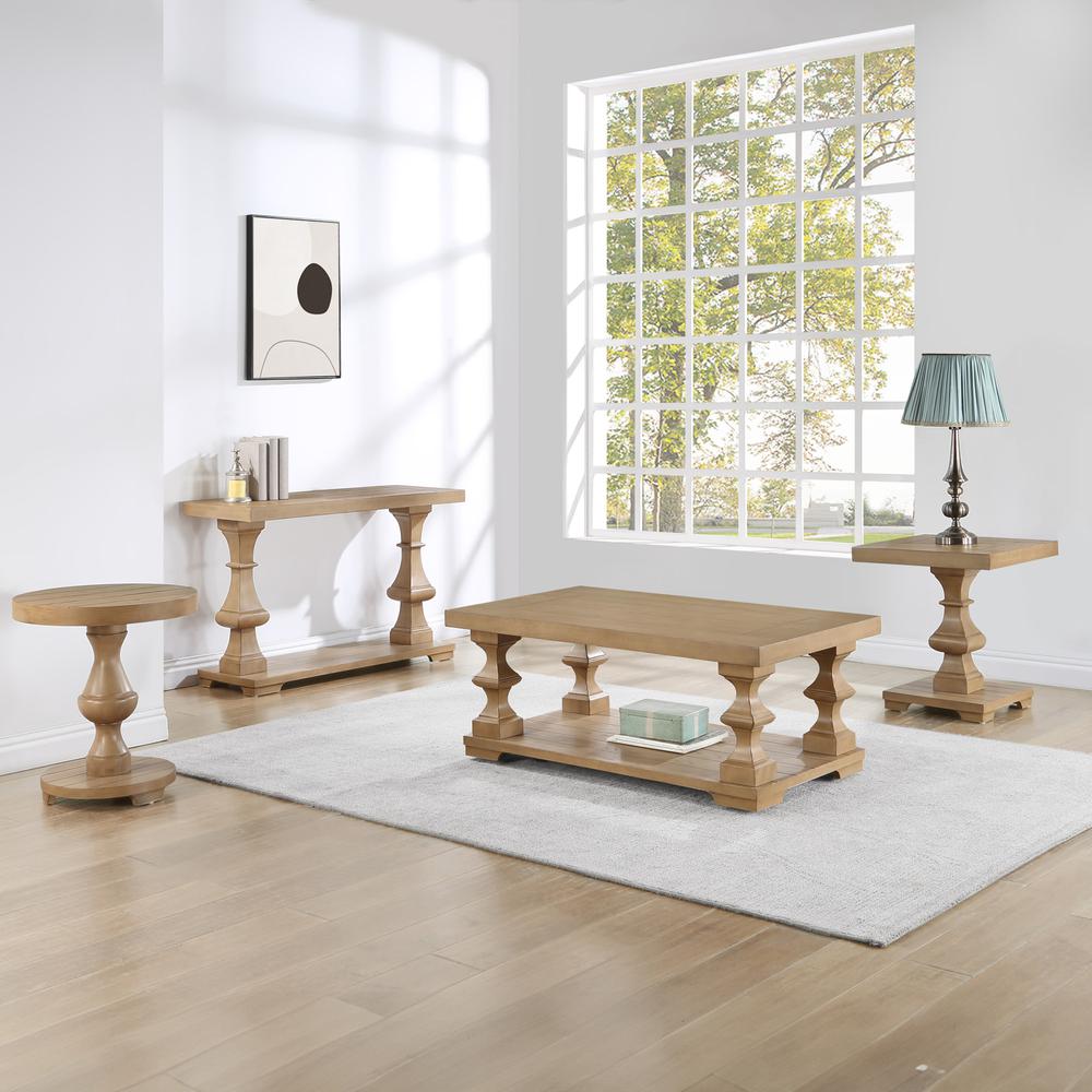 Dory Coffee Table with Casters, Sand