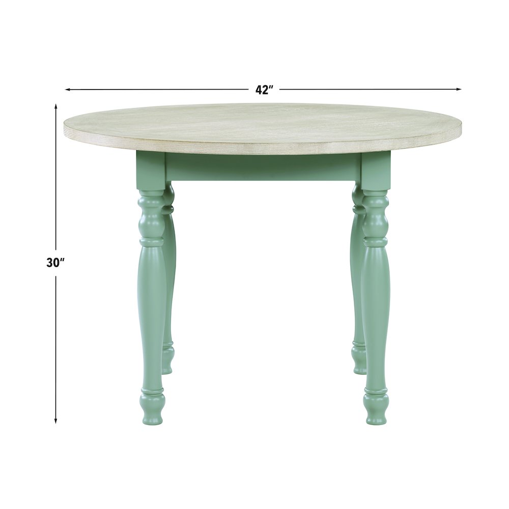 Darcy 5pc Dining Set Green