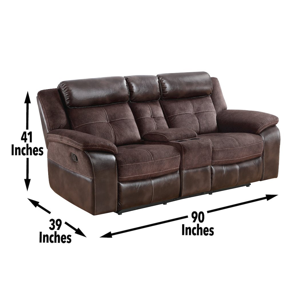 Pueblo Manual Recliner Console