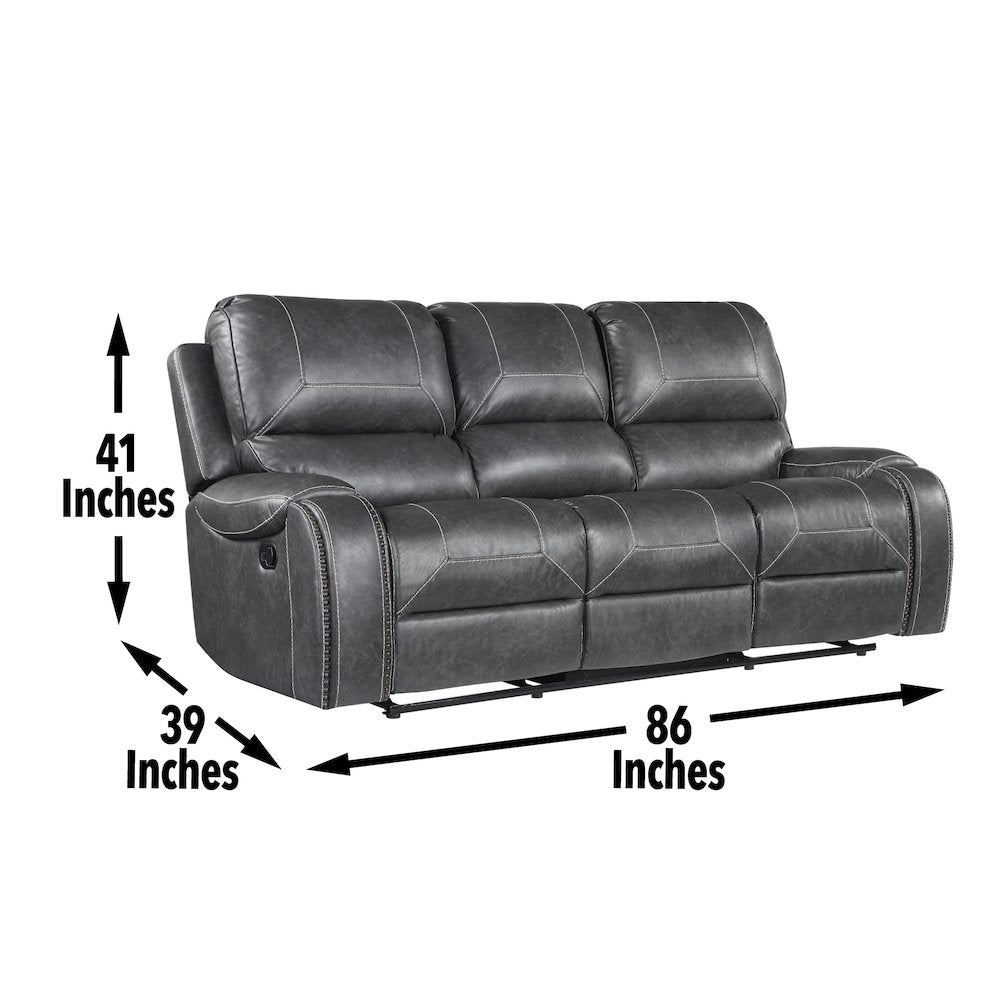 Keily Gray Manual Sofa