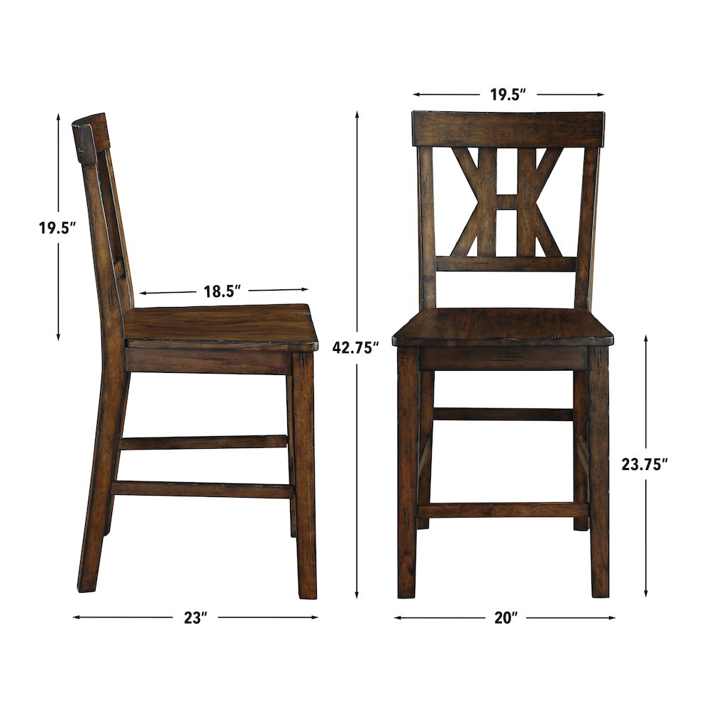 Auburn 7pc Counter Dining Set
