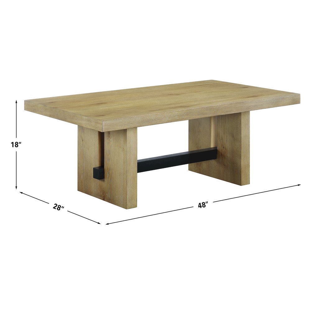 Aubrey 3-Piece Table Set, Brown