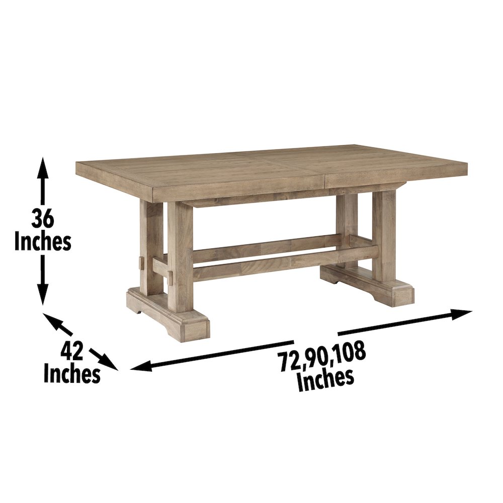 Napa 7-Piece Counter Dining Set, Sand