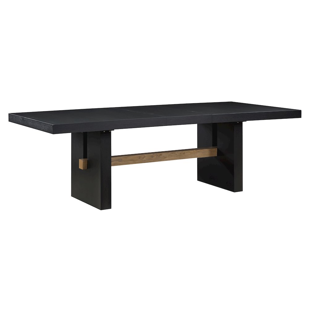 Aubrey 78-96" Dining Table w/18" Leaf, Black