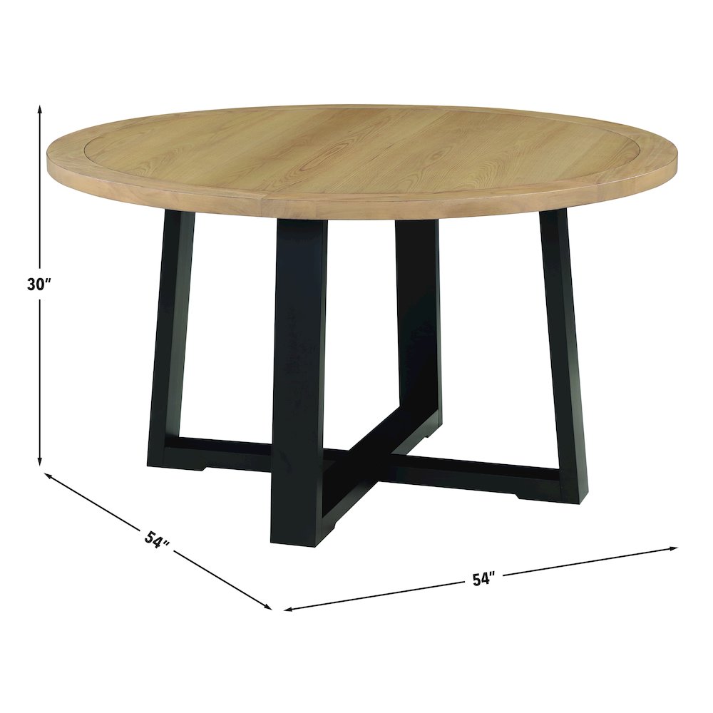 Magnolia Black Round Table