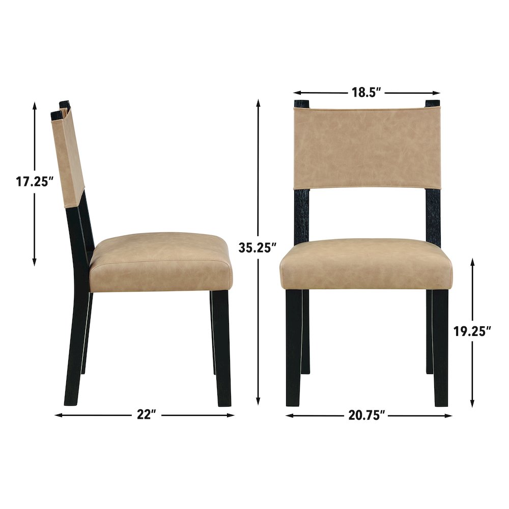 Aubrey Black 5pc Round Dining Set