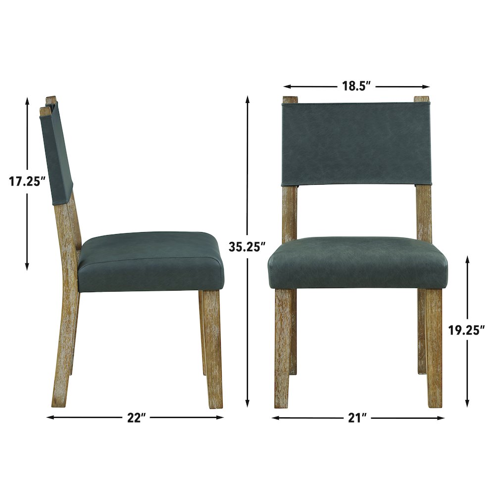 Aubrey Brown 7pc Round Dining Set