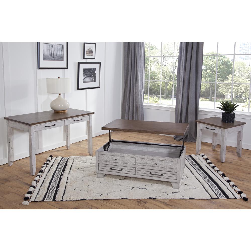 Bear Creek Lift Top Cocktail Table - Ivory