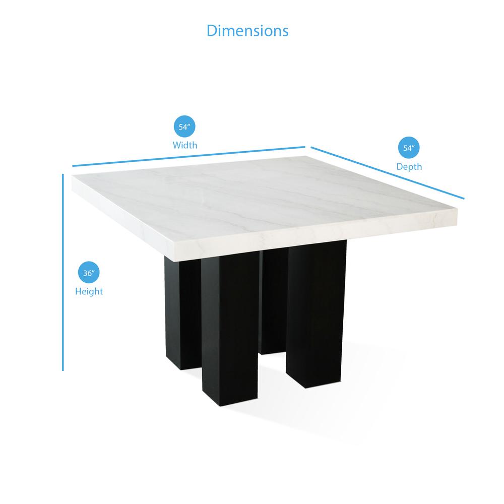 Square Counter Height Table, Espresso