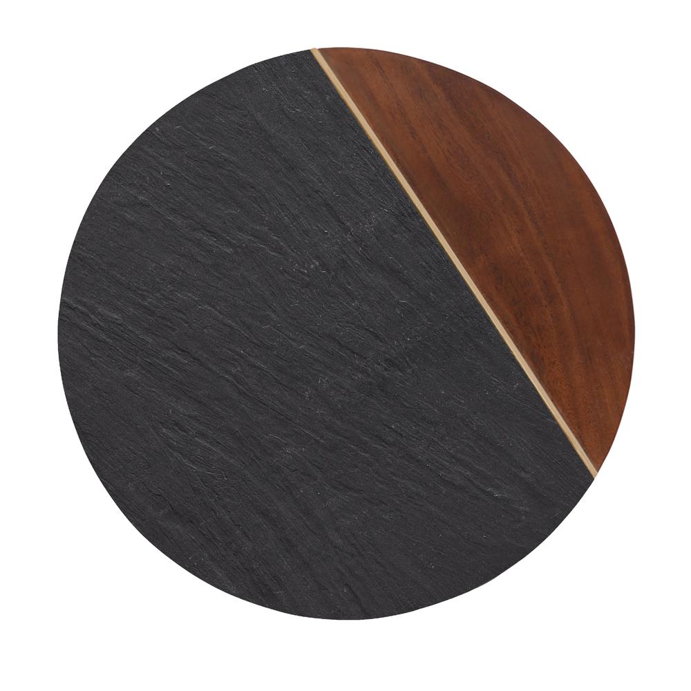 Caspian Round Accent End Table