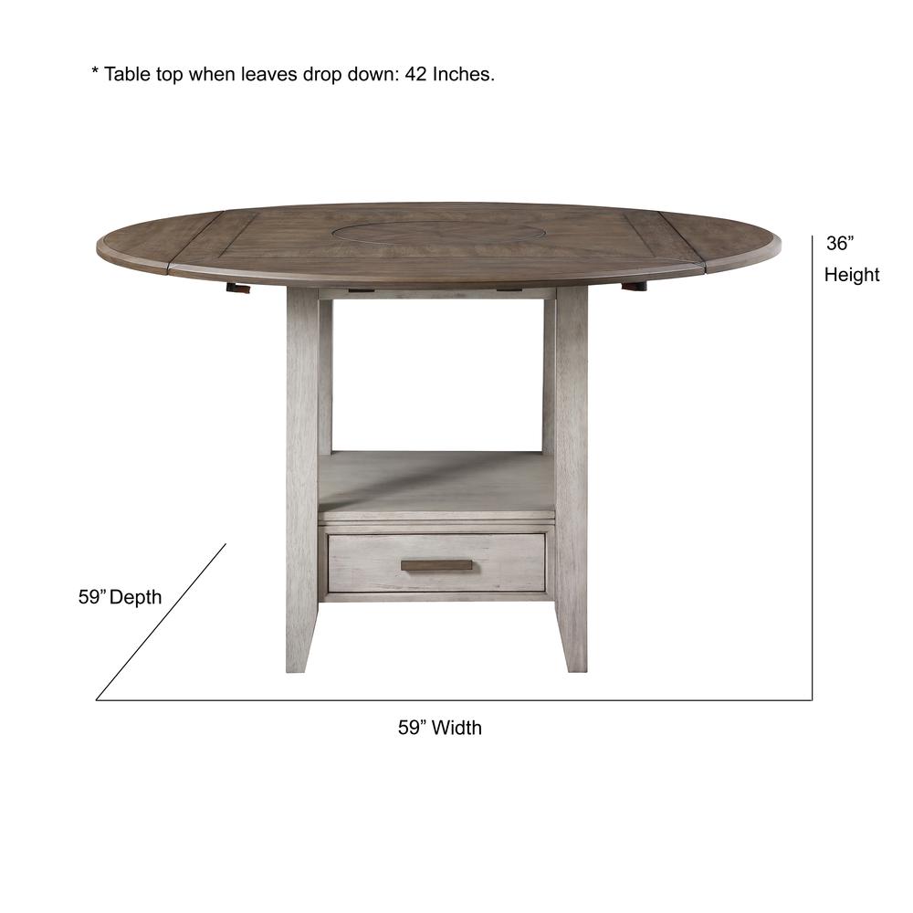 Abacus Drop Leaf Counter Table
