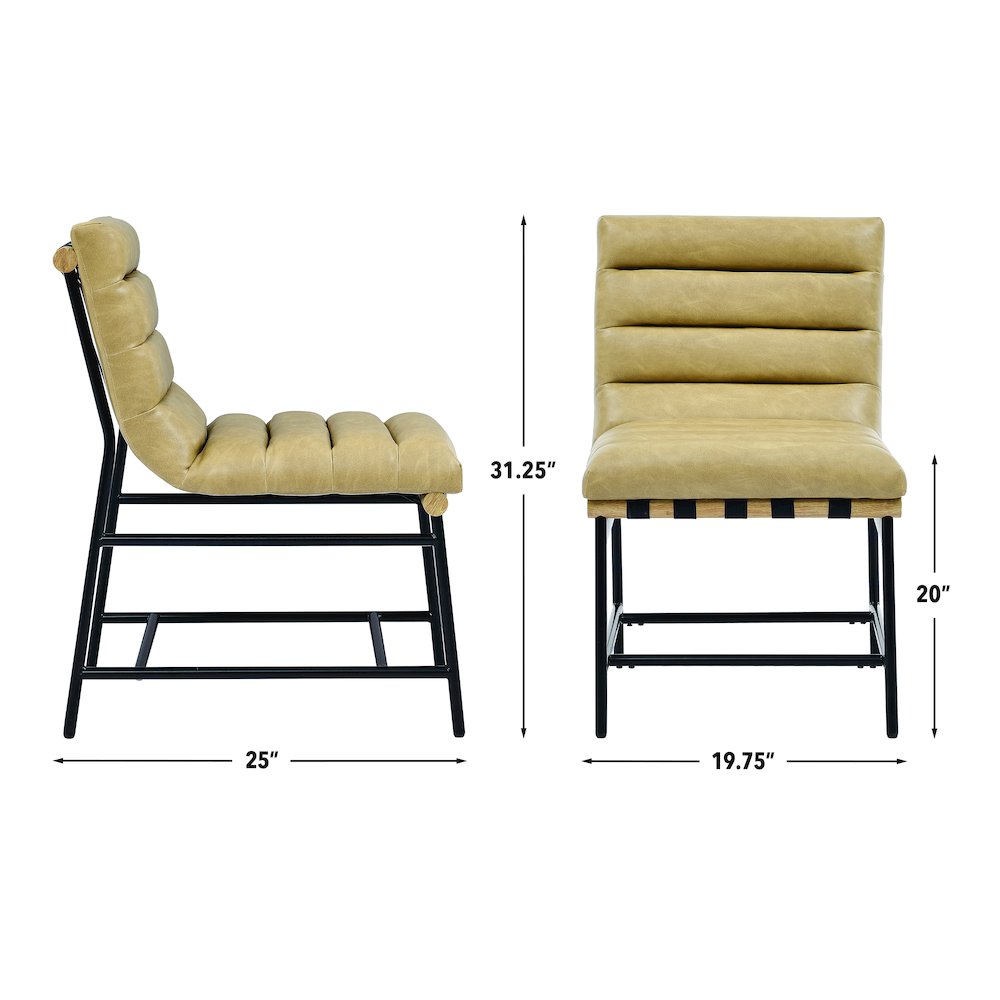 Nicco Sand Vegan Leather Side Chair