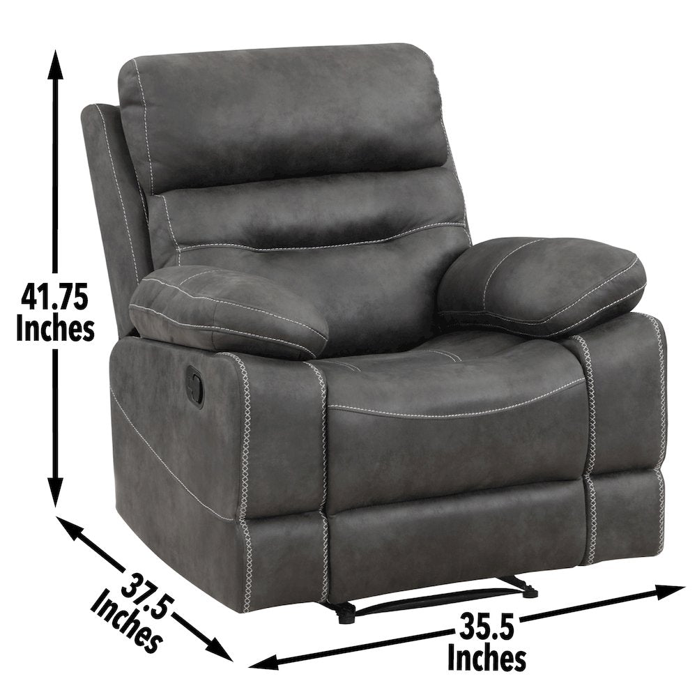 Rudger Gray 3pc Upholstered Set