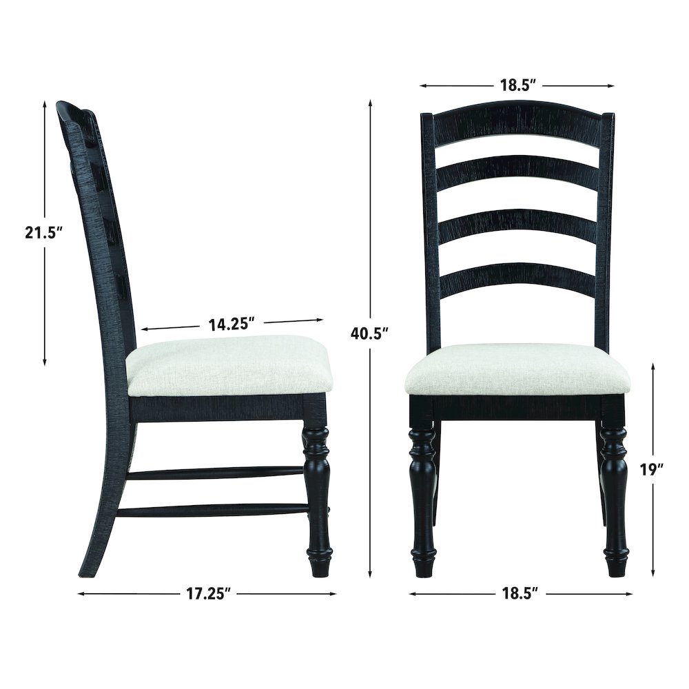 Odessa 6-Piece Dining Set (Table, 4 Side Chairs & Bench)