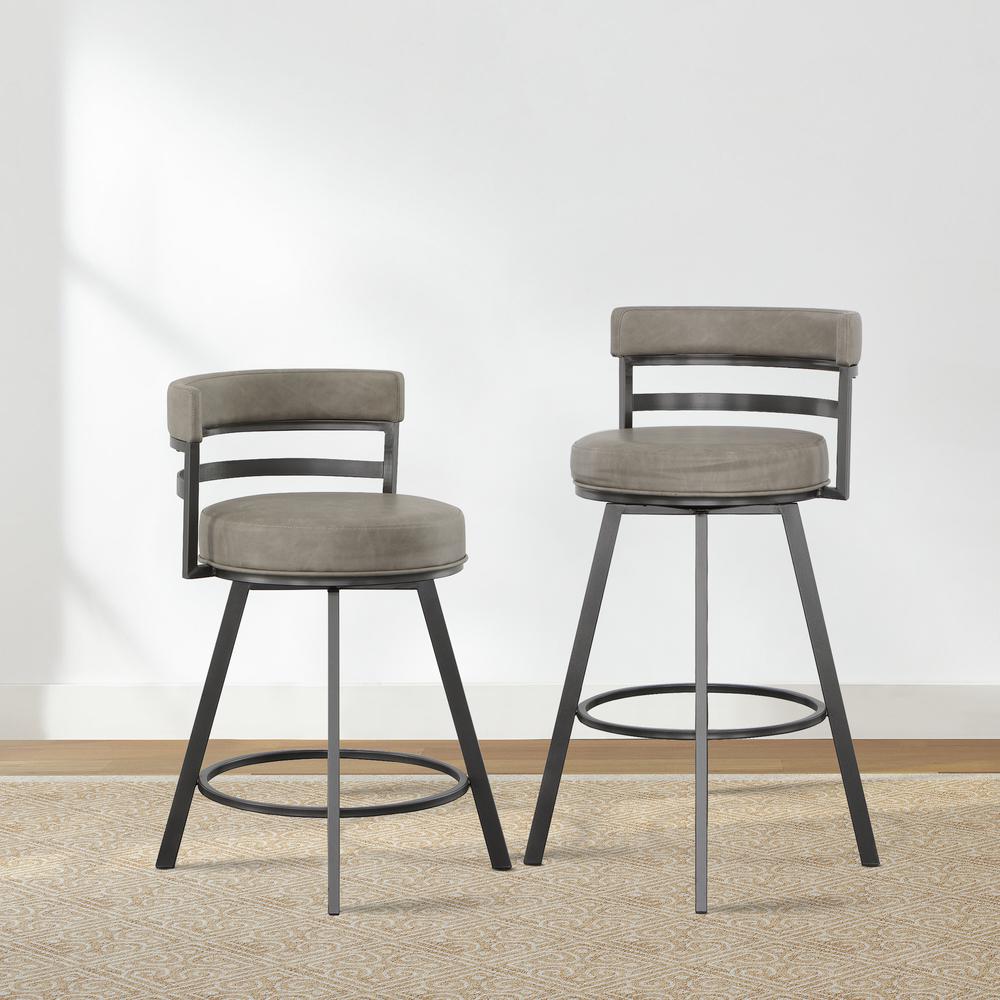 Gene Swivel 24-inch Swivel Counter Stool