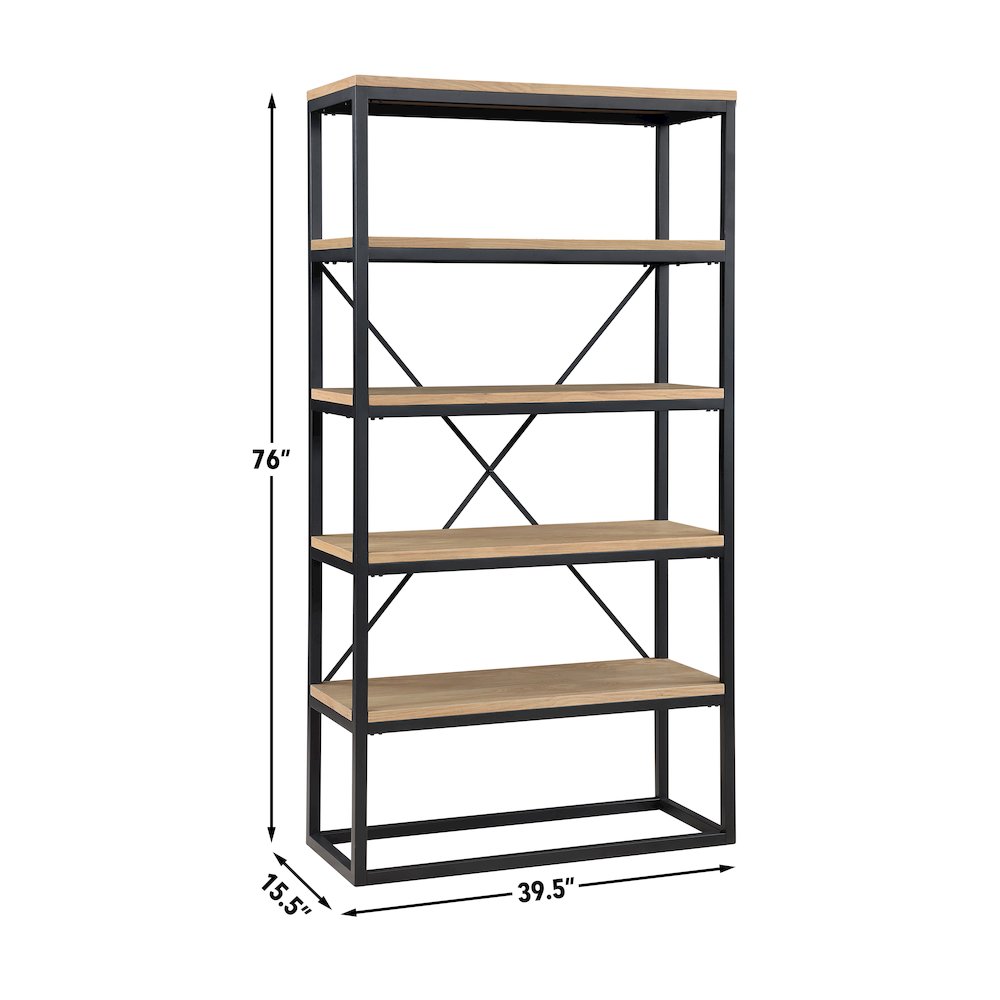 Magnolia Black Bookcase
