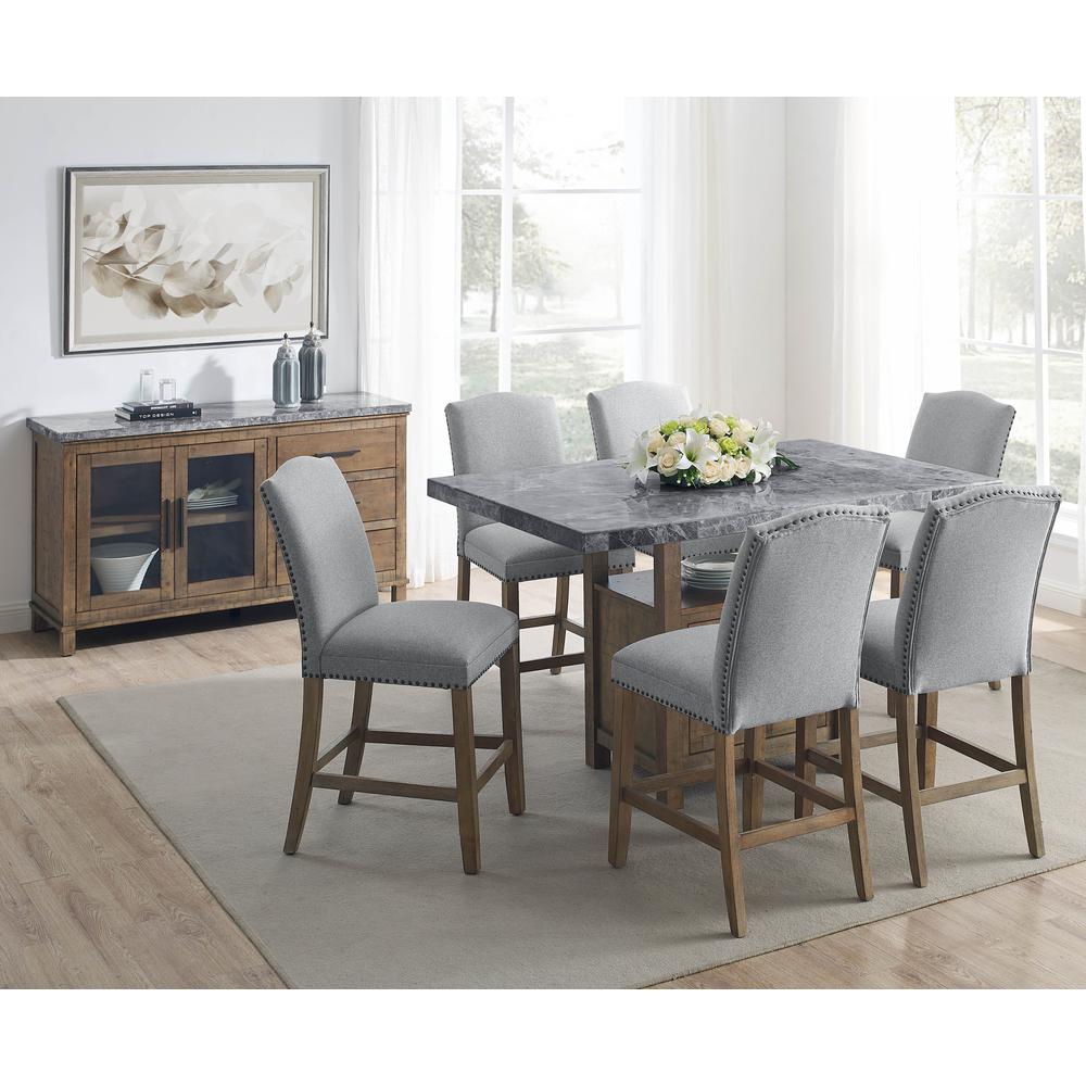 Grayson Gray Marble Counter Table
