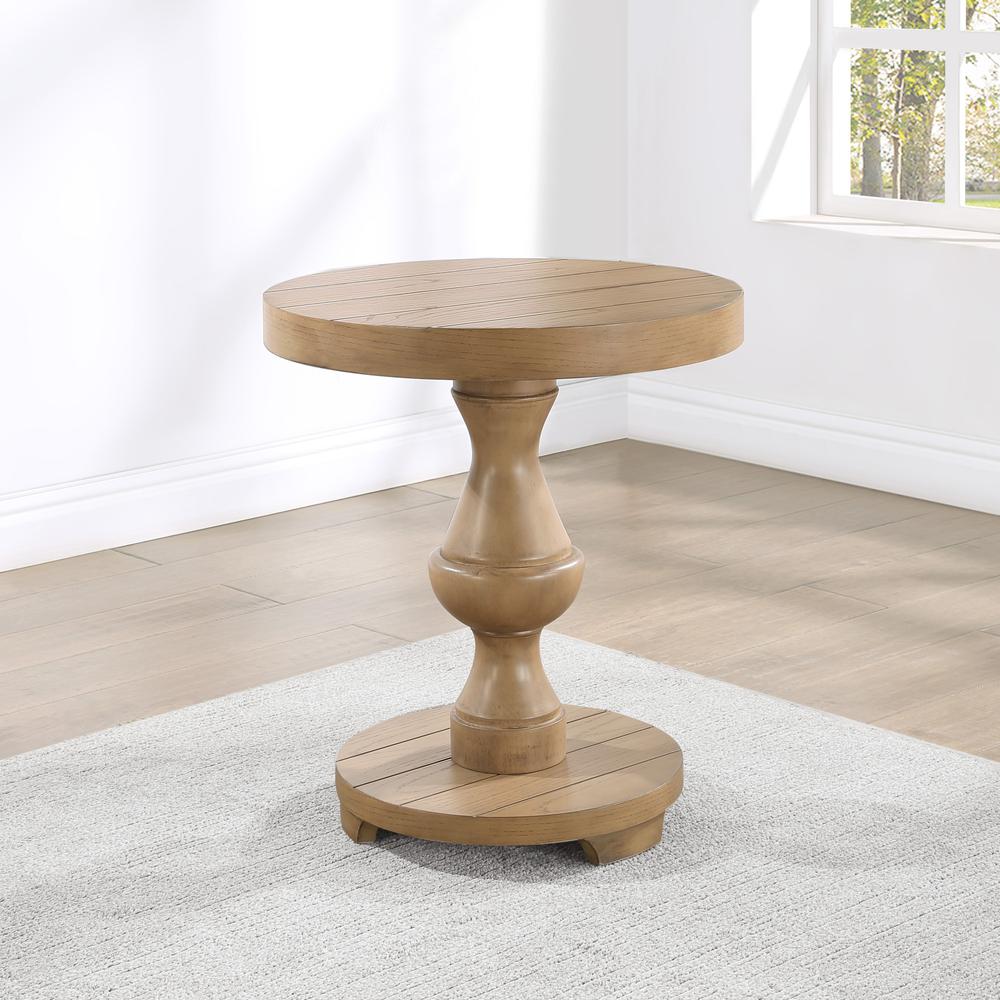Dory Round End Table, Sand