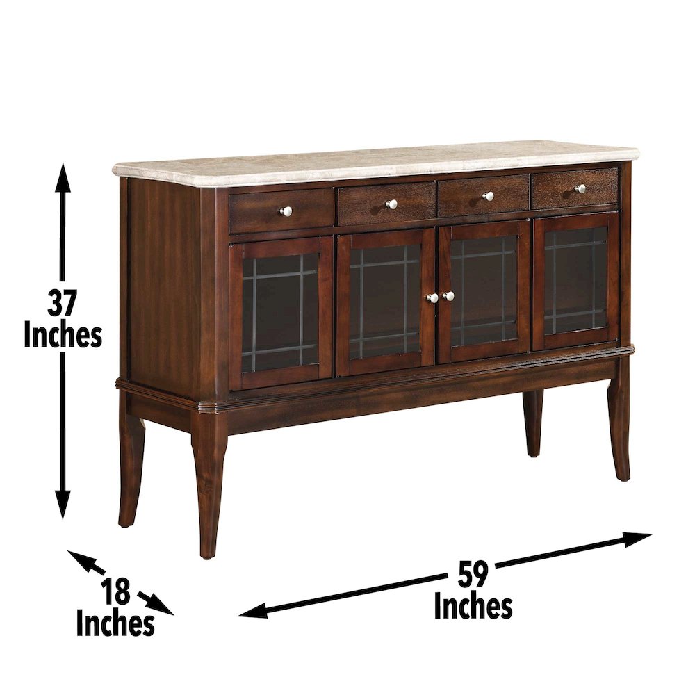 Marseille Marble Top Sideboard
