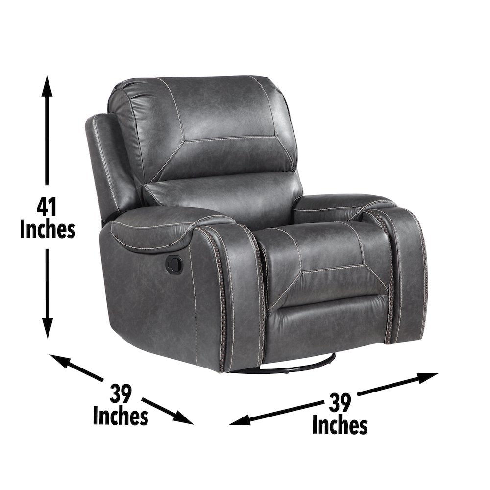 Keily Gray Manual Recliner