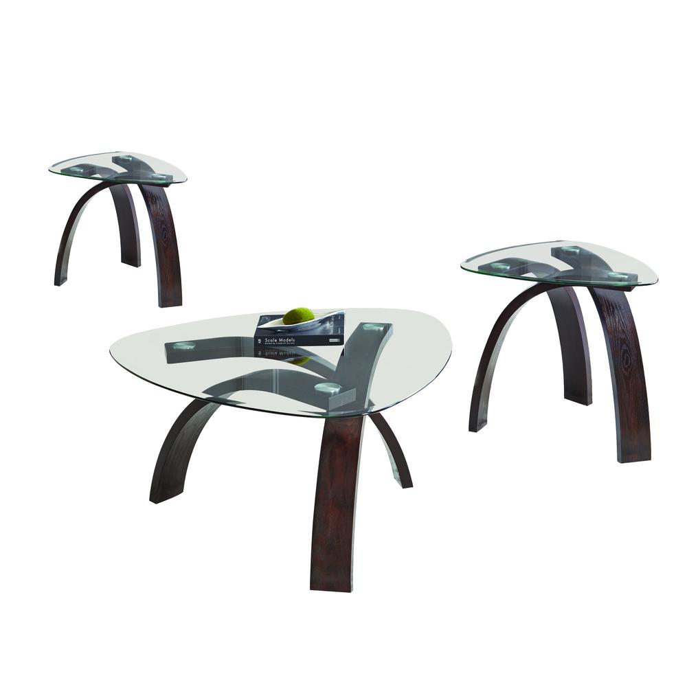 3-Piece Occasional Set, Merlot Cherry