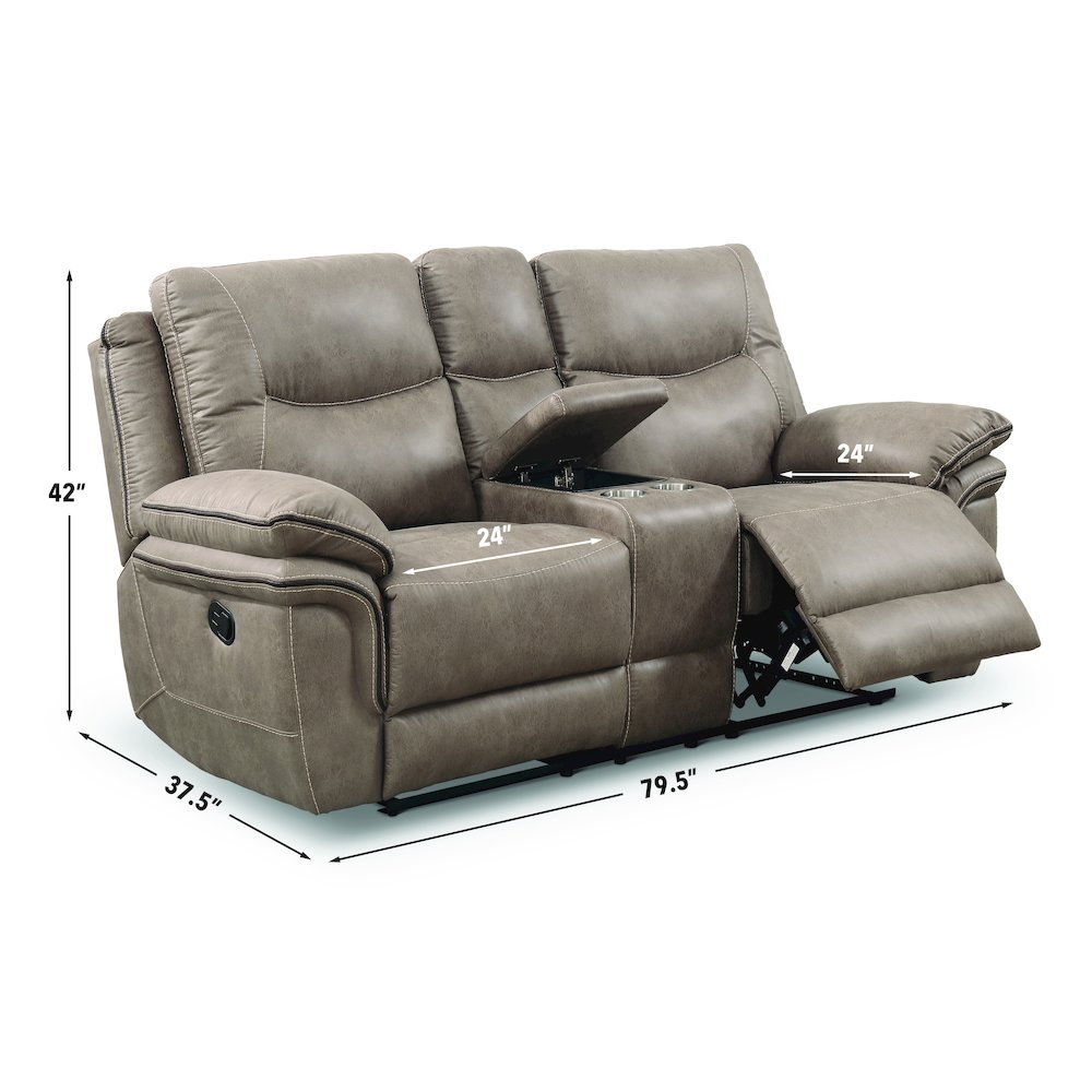 Isabella Console Loveseat Sand