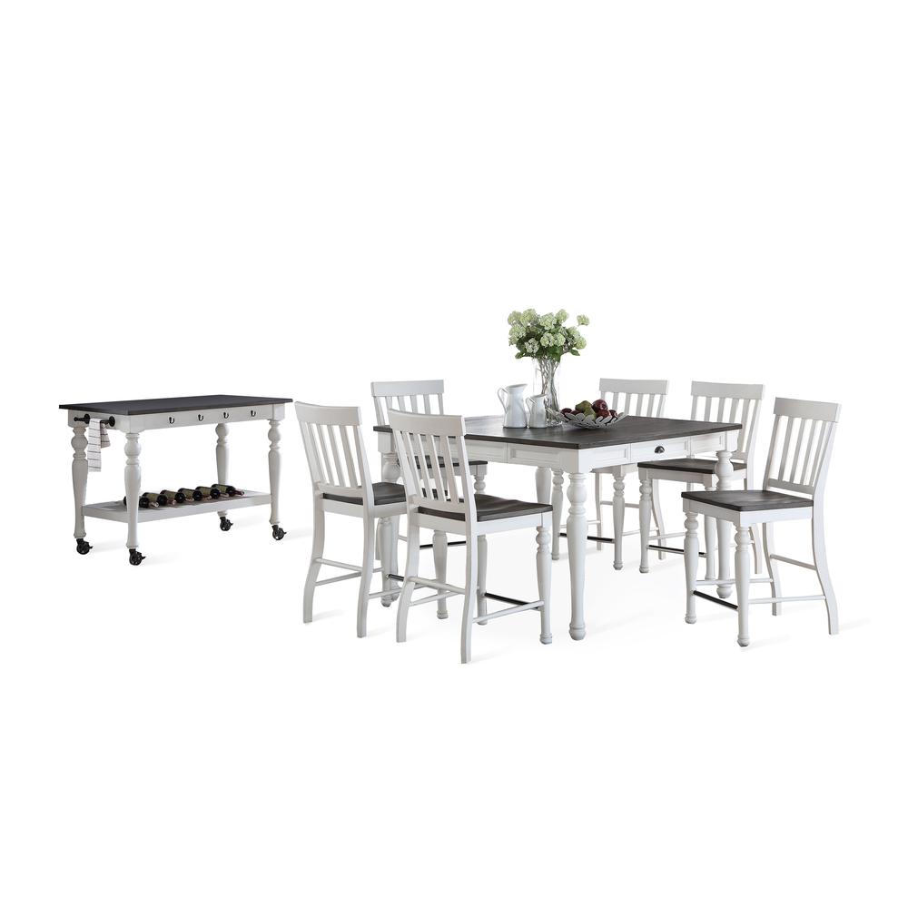 Joanna Two Tone Kitchen Cart