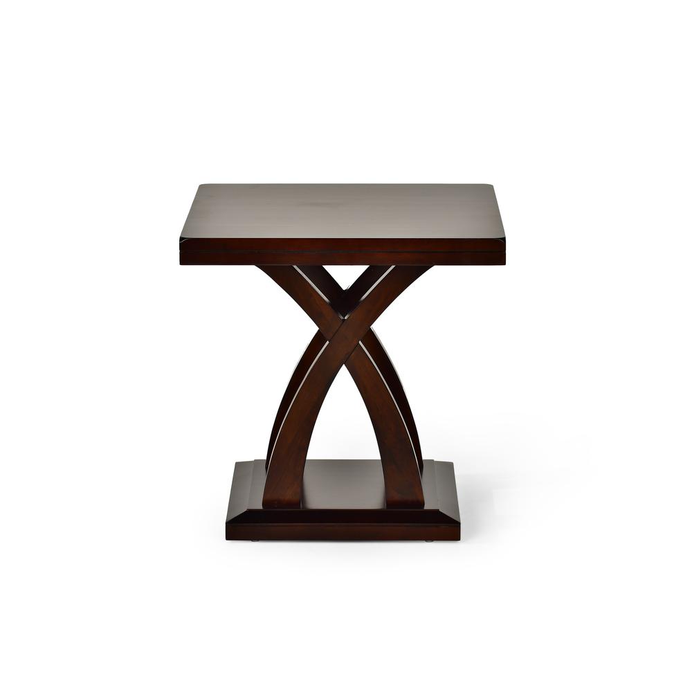 End Table, Espresso Cherry