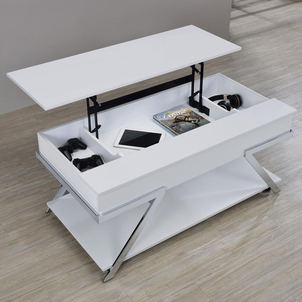 Zena Lift-Top Cocktail Table with Casters