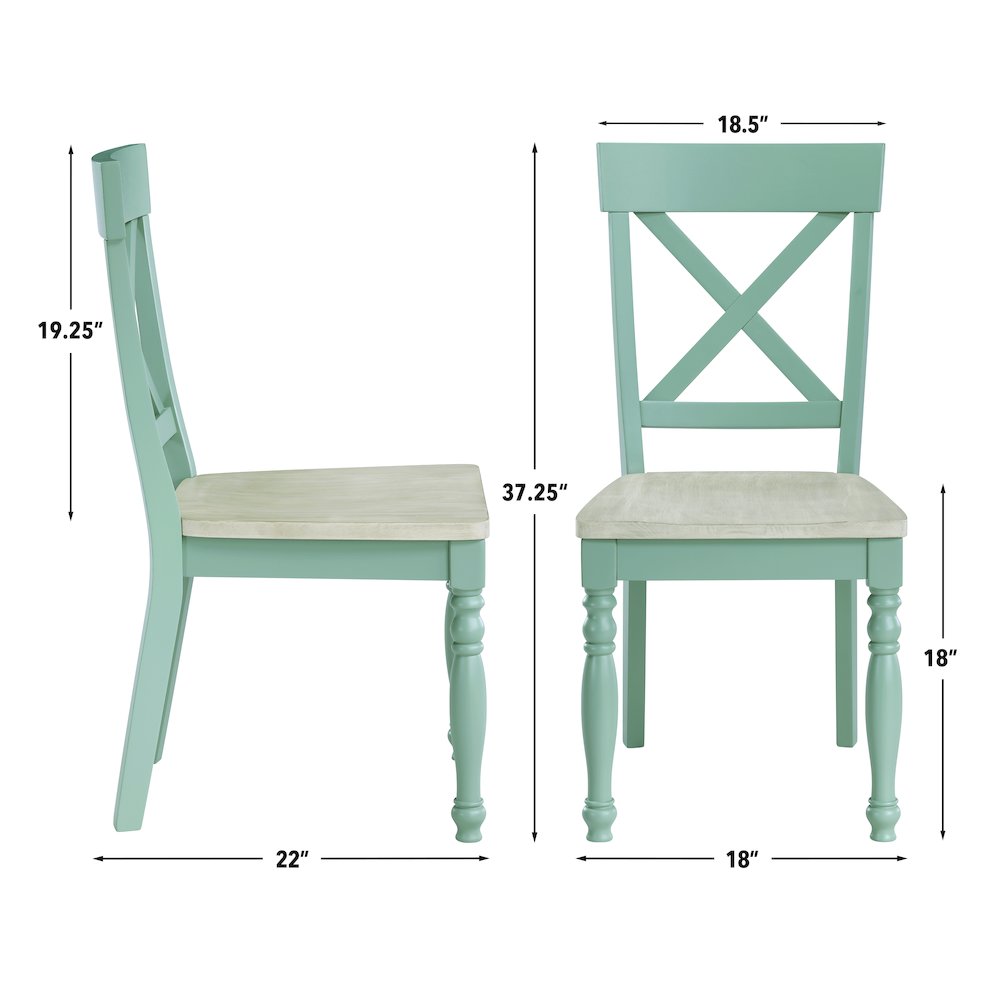 Darcy Green Side Chair
