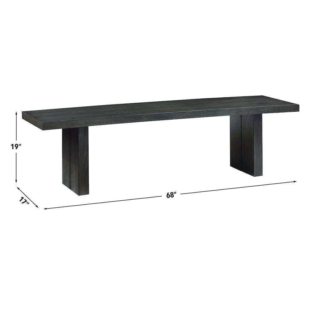 Evan 68" Wooden Dining Bench