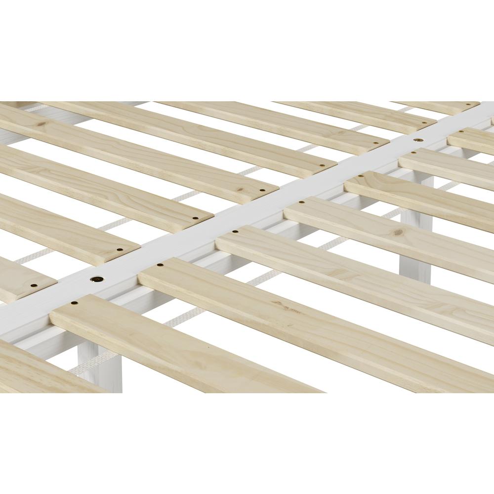 Nix Solid Wood Queen Platform Bed, White