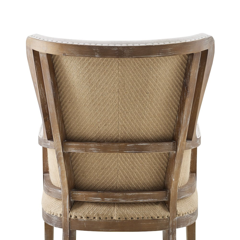 George Two Tone Wingback Accent Chair