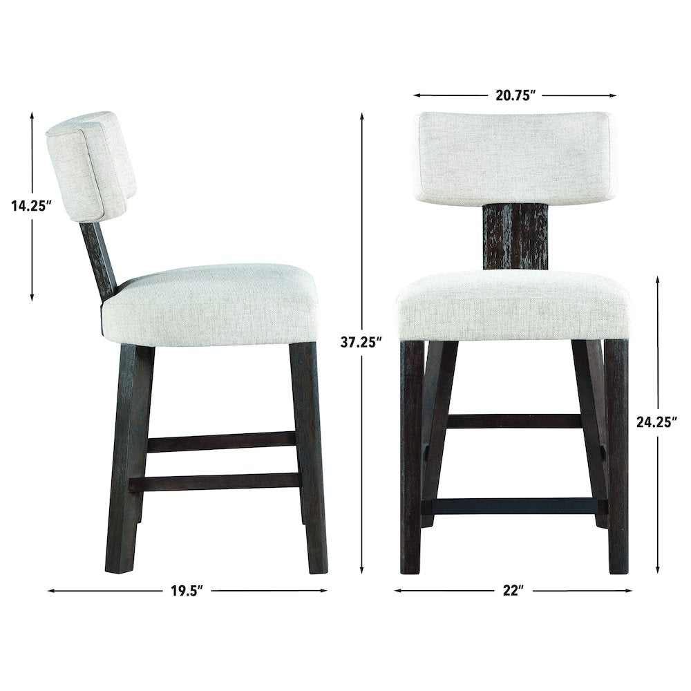Oakley Black Counter Chair