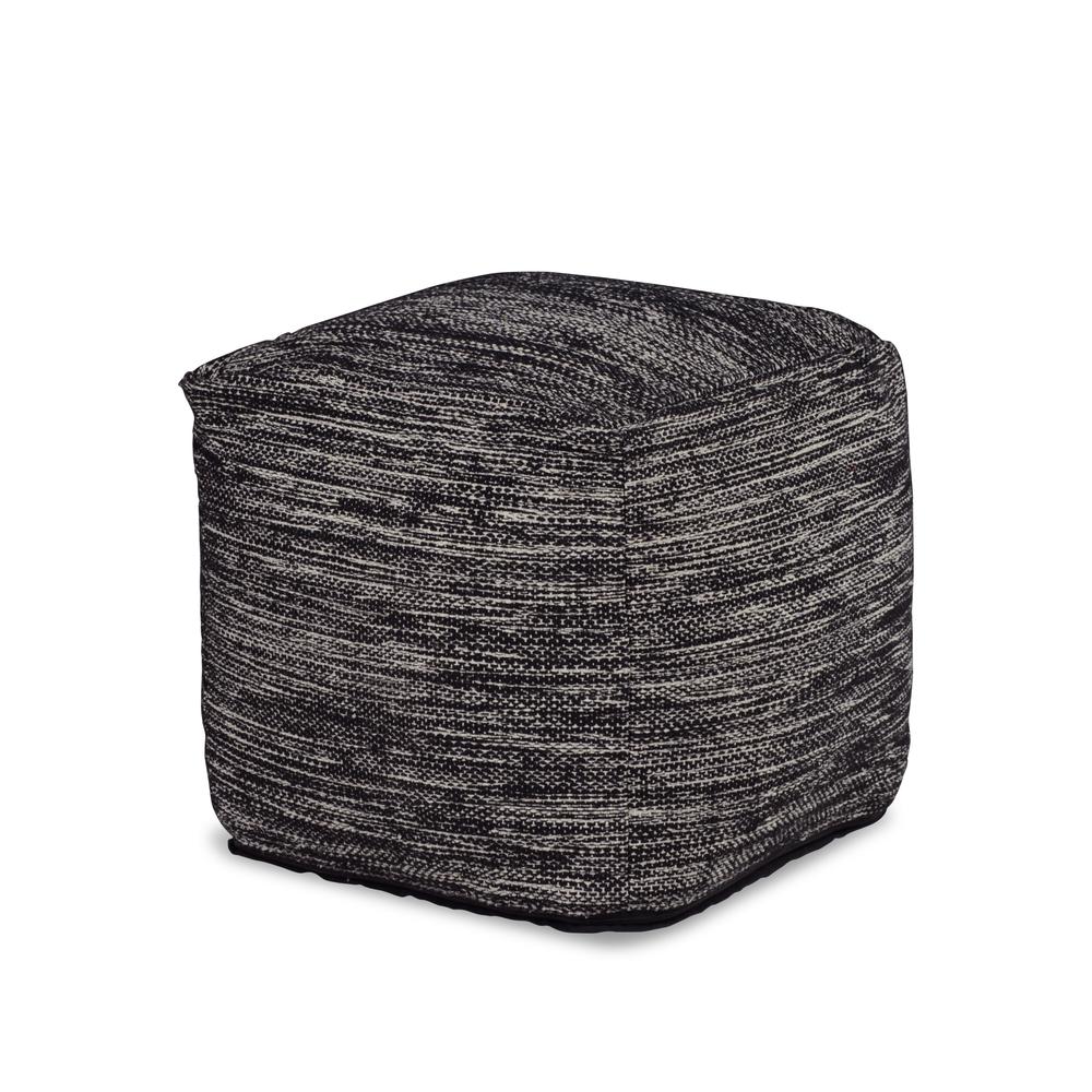 Omari Square Handwoven Pouf