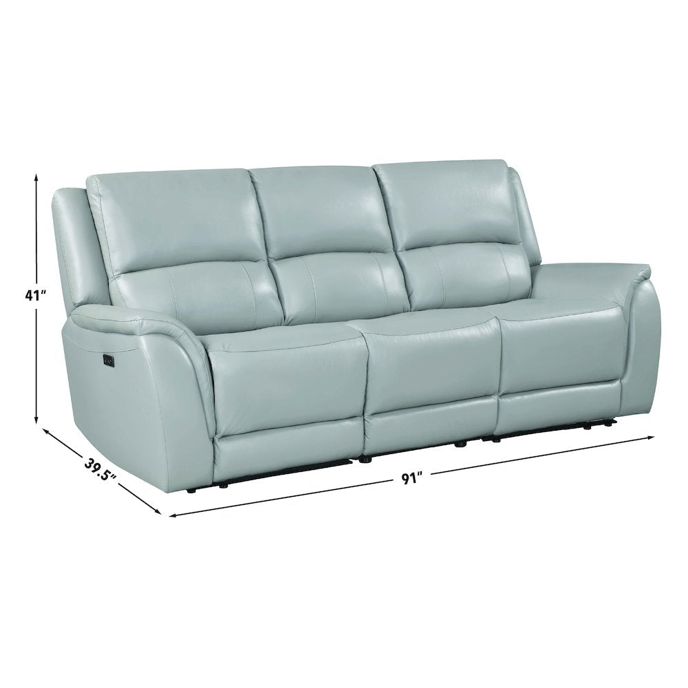 Alexandria Leather Power Reclining Sofa,