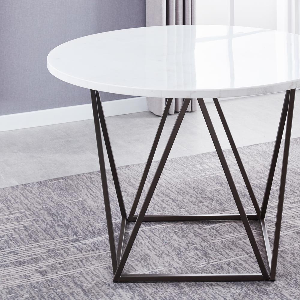 Ramona White Marble Top Round